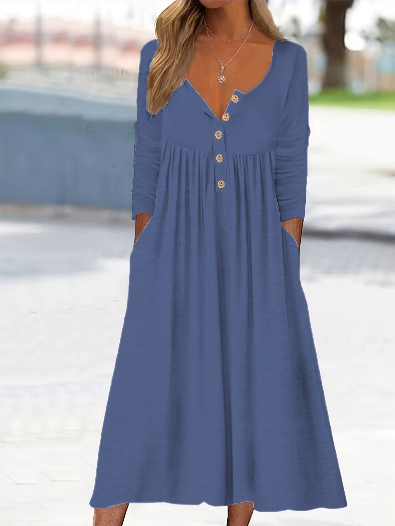 ZARA | MIDI DRESS WITH FRONT BUTTONS — view 4