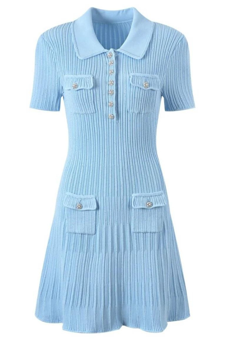 Ariella - Ribbed Mini Dress — view 6
