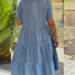 Bexley - Casual Summer Dress with V-Neck — view 11