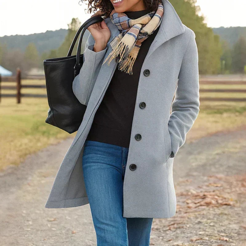Aurora - Coat with a Button — view 7