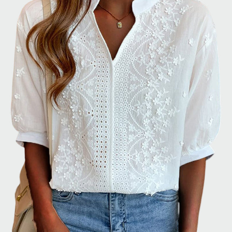 Blouse with Lace Details