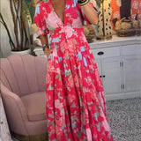 Floriana - Vibrant Floral Dress — view 8