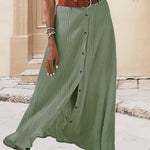 Syndy - Flowing Skirt with Buttons — view 5