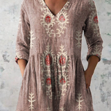 Blair | Long Blouse with Expressive Print — view 5