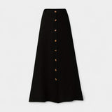 Semi-Sheer Maxi Skirt with Slit — view 8