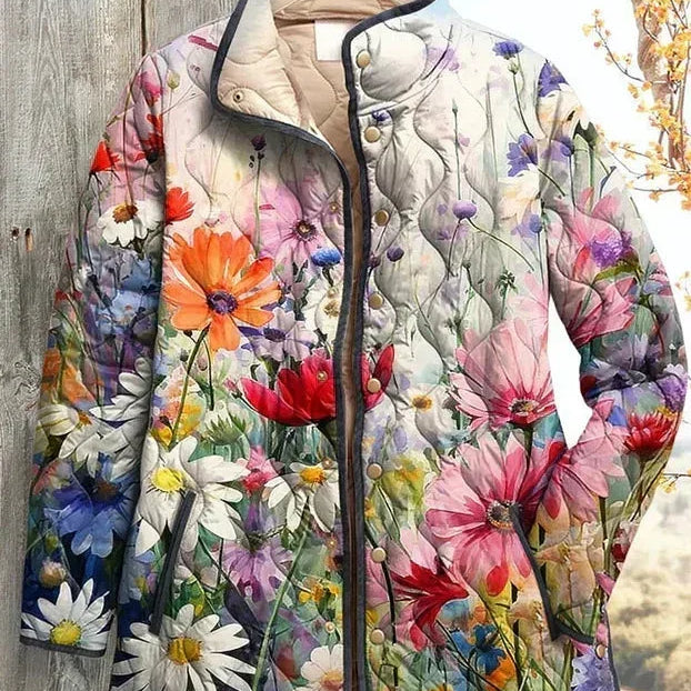 Sybille™ | Quilted Jacket with Summer Meadow