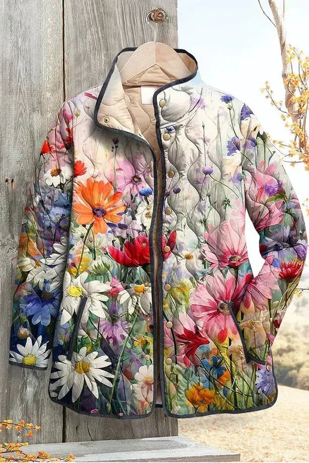 Sybille™ | Quilted Jacket with Summer Meadow