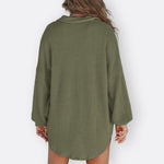 Inês - Lightweight Tunic Blouse with V-Neck and Buttons — view 12