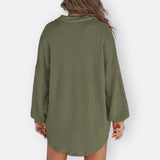 Inês - Lightweight Tunic Blouse with V-Neck and Buttons — view 12