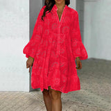 Lydia - Dress with Eyelets — view 3