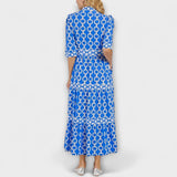 Juliana | Midi Dress with Chain Pattern — view 7
