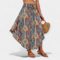 High-Waisted Floral Midi Skirt
