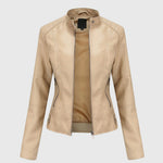 Giorgina™ - Elegant Leather Jacket for Women — view 4