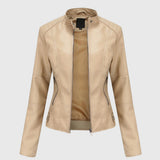 Giorgina™ - Elegant Leather Jacket for Women — view 4