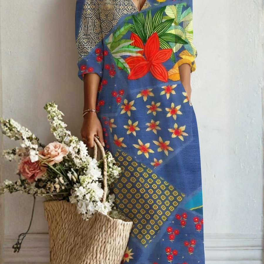 María – Boho Maxi Dress