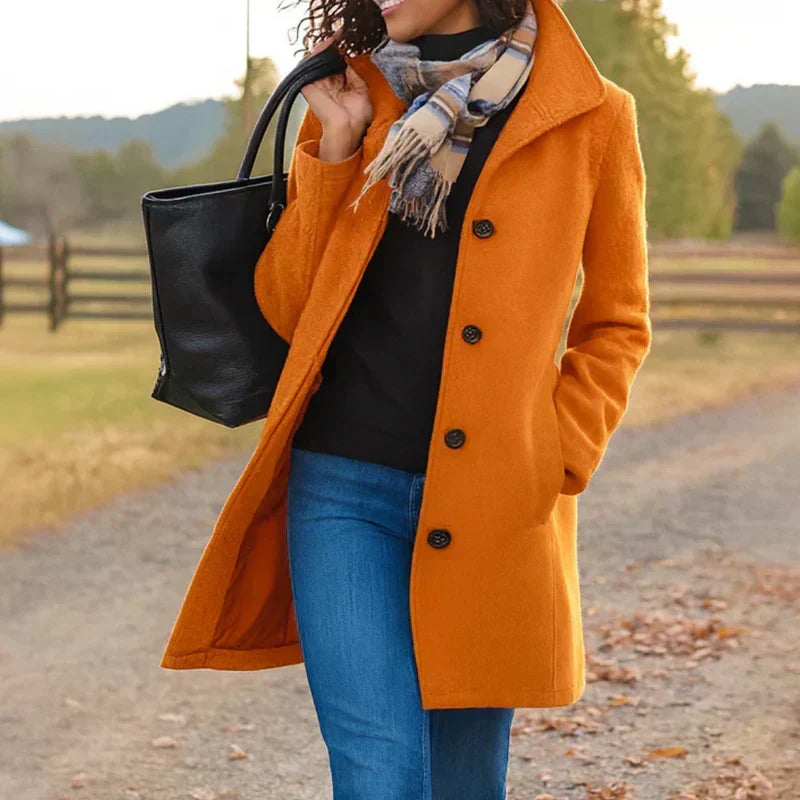 Aurora - Coat with a Button — view 8