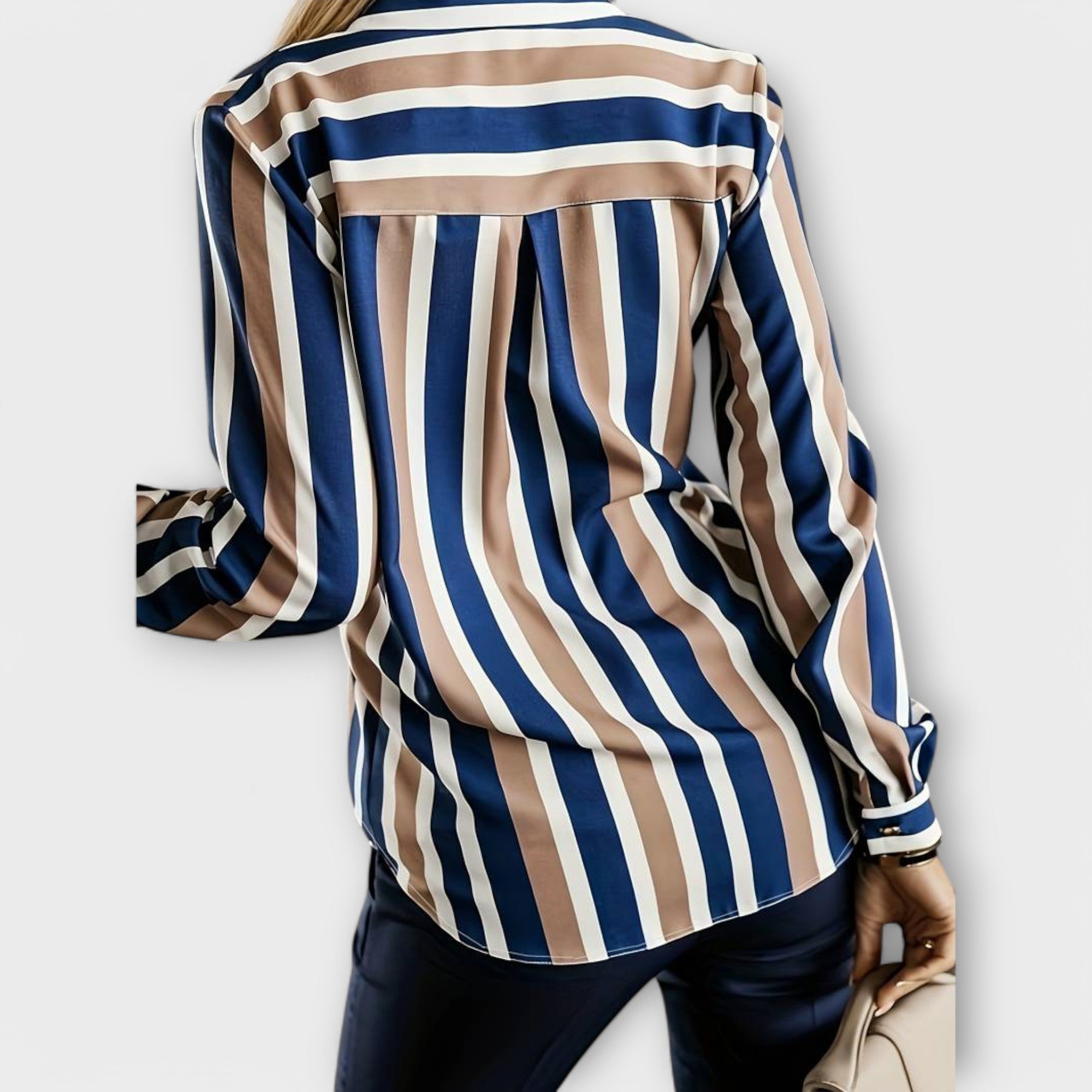 Ema - Casual Striped Blouse — view 2