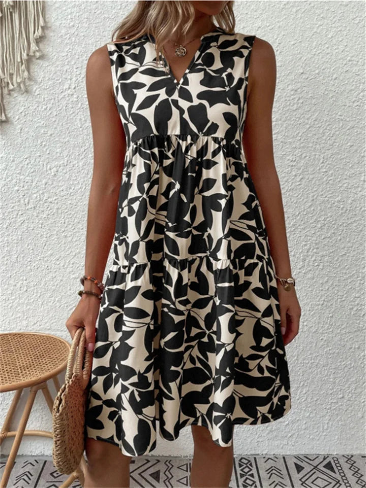 TASHA | Fluid and Balanced Midi Dress — view 4