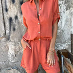 Melda - Lightweight Button-Up Set — view 3