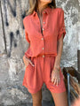 Melda - Lightweight Button-Up Set — view 3