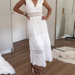 Circe - Lace Top with V-Neck
