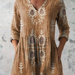 Blair | Long Blouse with Expressive Print — view 4