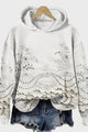 Hooded Sweatshirt in Lace — view 3