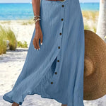 Semi-Sheer Maxi Skirt with Slit — view 7