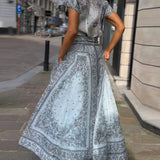 Adele - Bohemian Print Two-Piece Set — view 3
