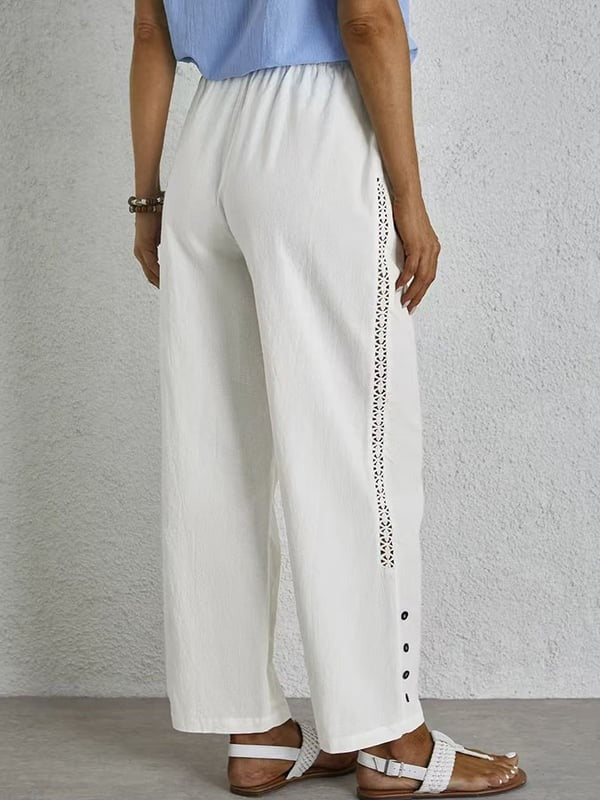 Shania - Relaxed Pants with Buttons — view 6