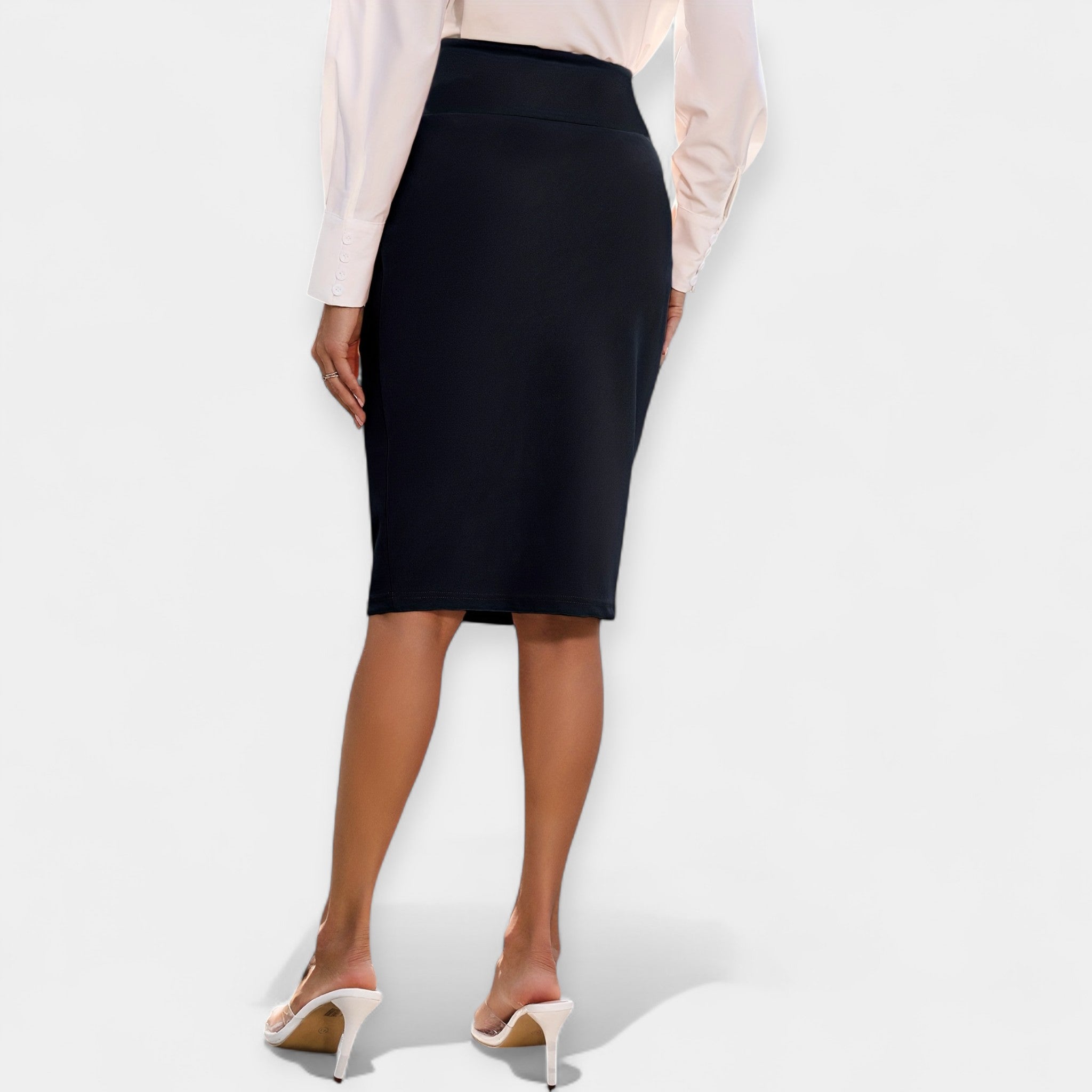High-Waisted Midi Skirt — view 5