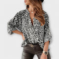 Iara - Modern Leopard Print Blouse — view 2