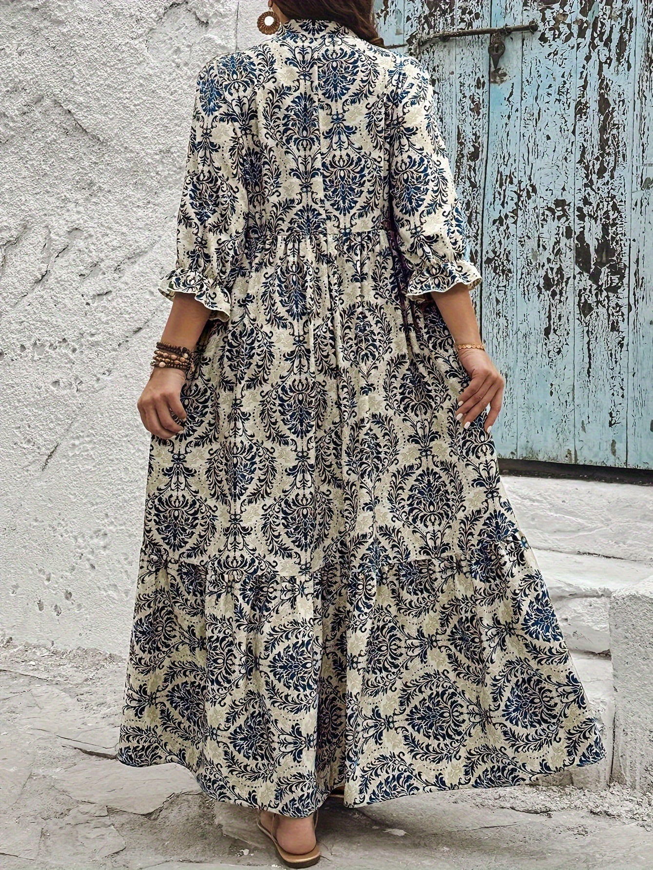 Molly - Boho Mosaic Dress — view 6