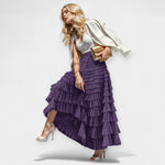 Elegant Skirt with Tulle Detail — view 3