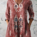 Blair | Long Blouse with Expressive Print — view 3