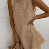 Lightweight Lace Mini Dress, Sleeveless — view 5