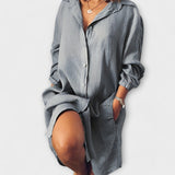 Clara - Casual Linen Blouse — view 2