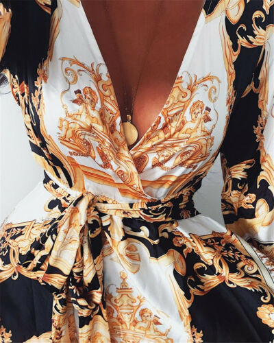 Faye - Boho Printed Dress — view 11