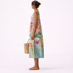 Carlota | Elegant Printed Midi Dress — view 3