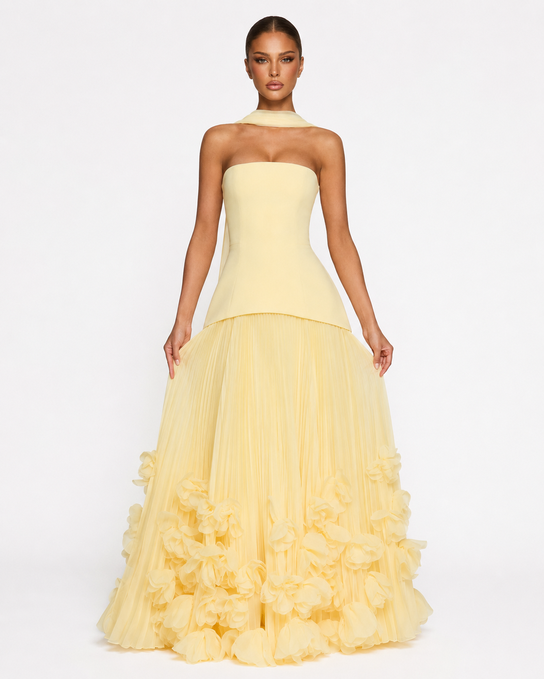 Rosette Gown Maxi — view 9