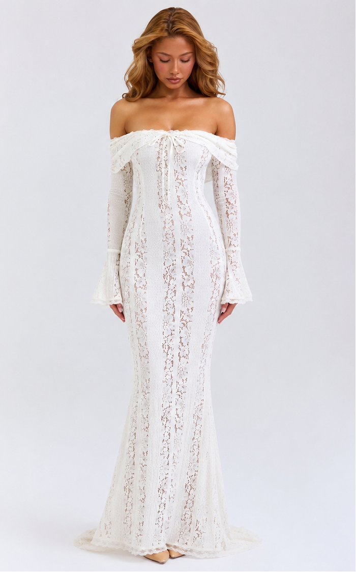 Ethereal Lace Gown Maxi — view 12
