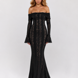 Ethereal Lace Gown Maxi
