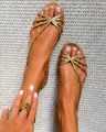 Camille – Elegant Golden Sandals