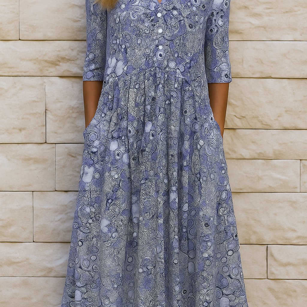 Harlow | Elegant Dress with V-Neck — view 2