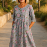 Luna Relaxed Midi Dress — view 6