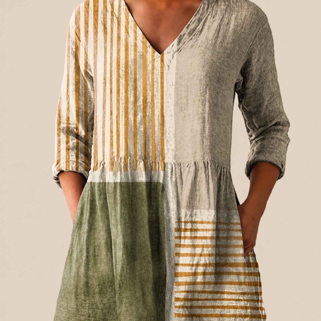 Maeve | Long Blouse with Bold Print