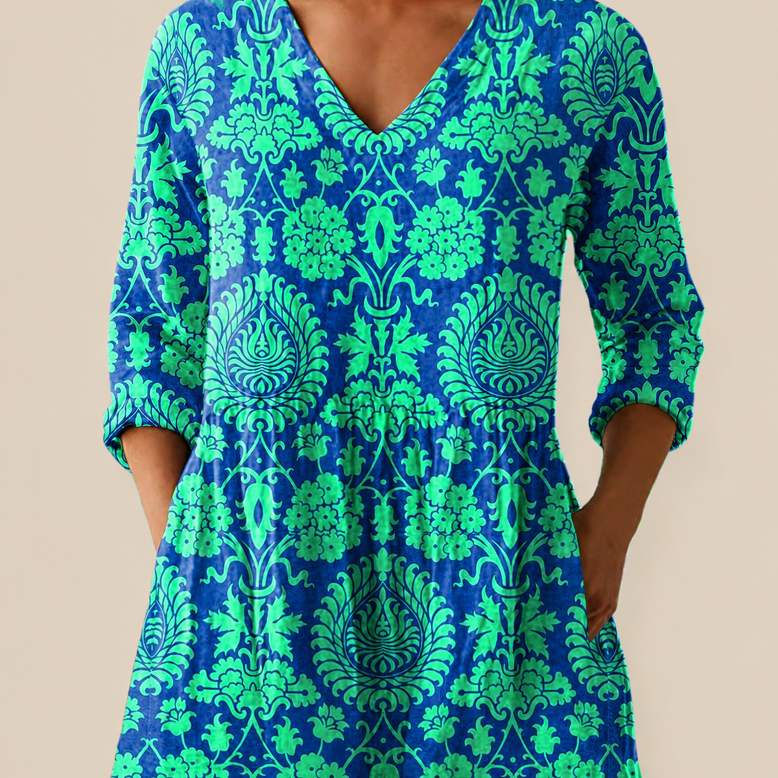 Romy | Long Blouse with Bold Print
