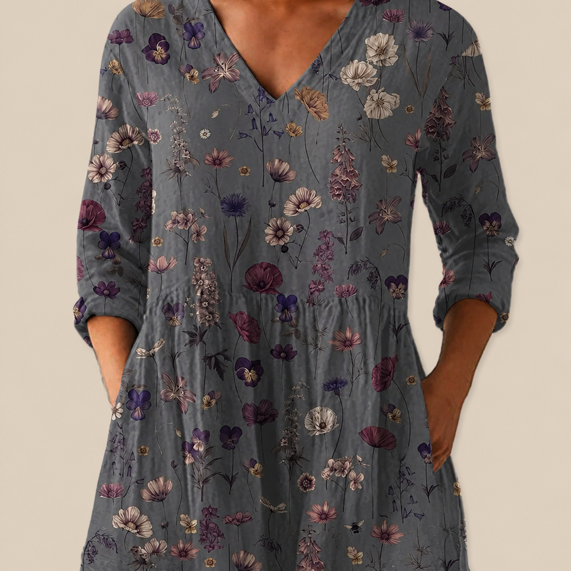 Kira | Long Blouse with Bold Print