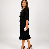Anna | Elegant Ruffle Midi Dress