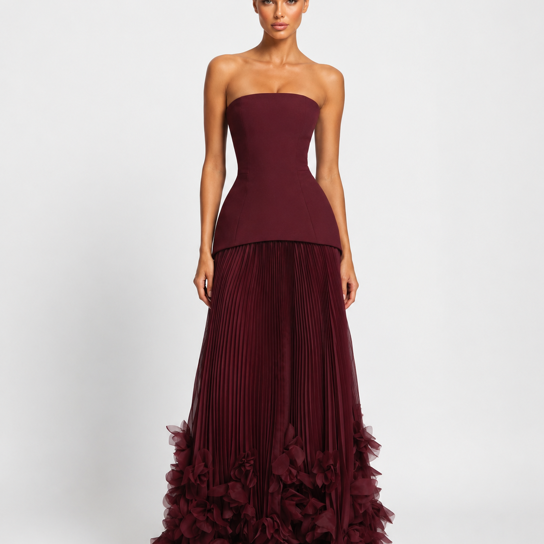 Rosette Gown Maxi